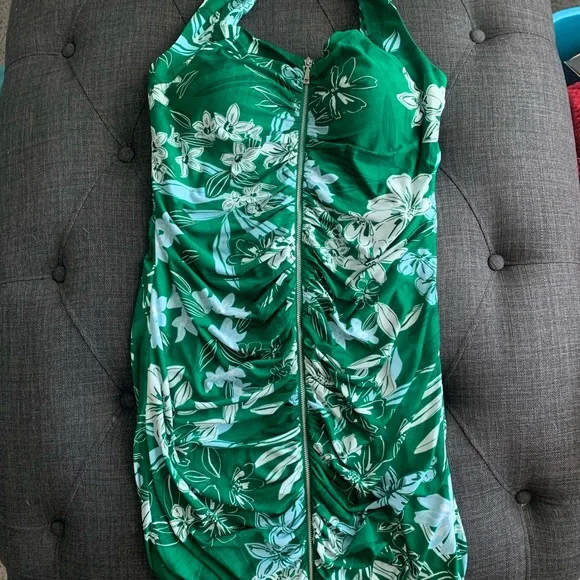 Guess Emerald Green zipper Dress - Picture 2 of 3